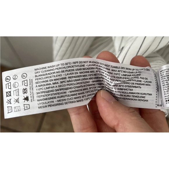 Mango Stripe Maxi Wrap Dress Size 8 - Picture 12 of 14